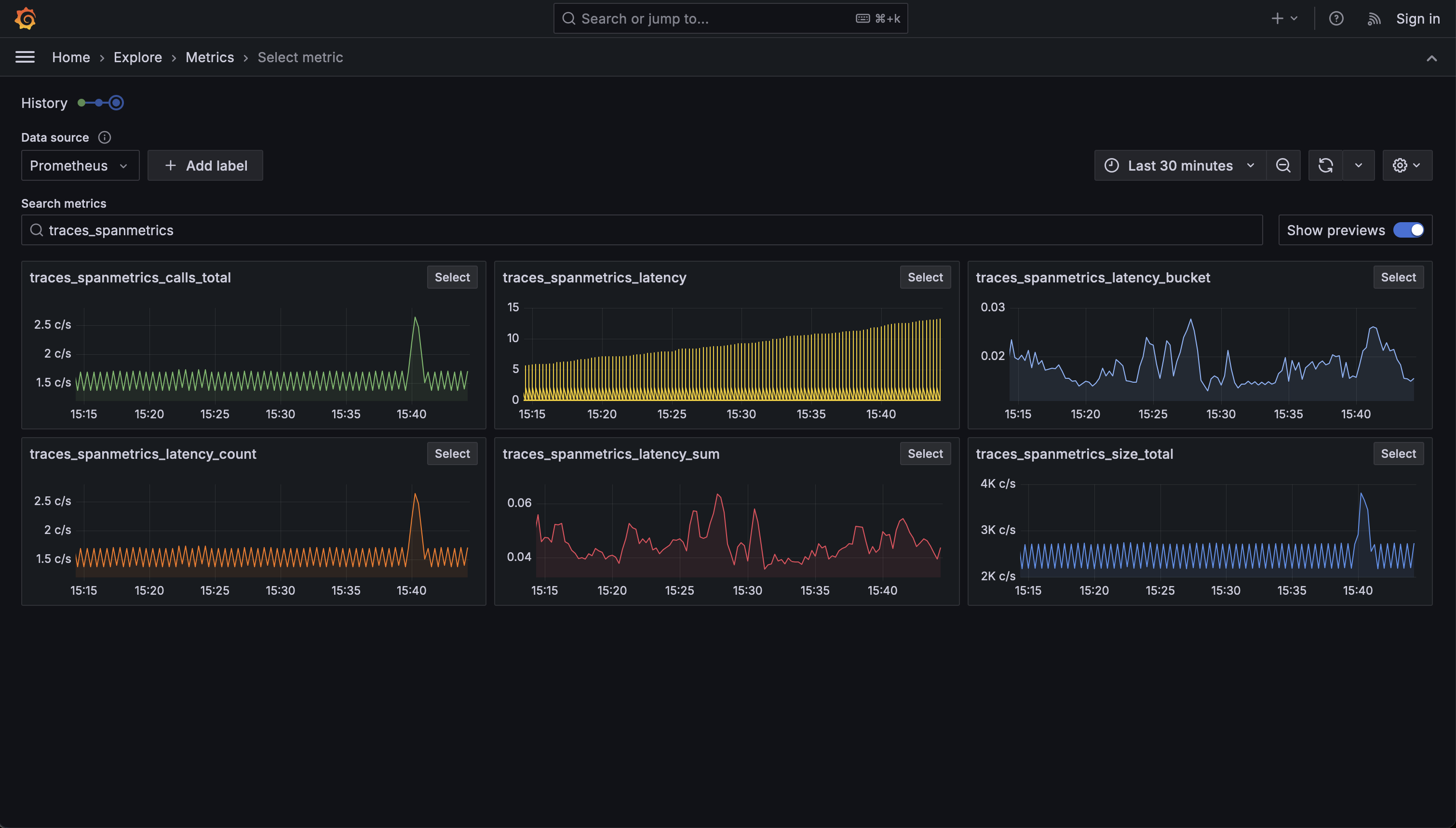 Grafana Metrics