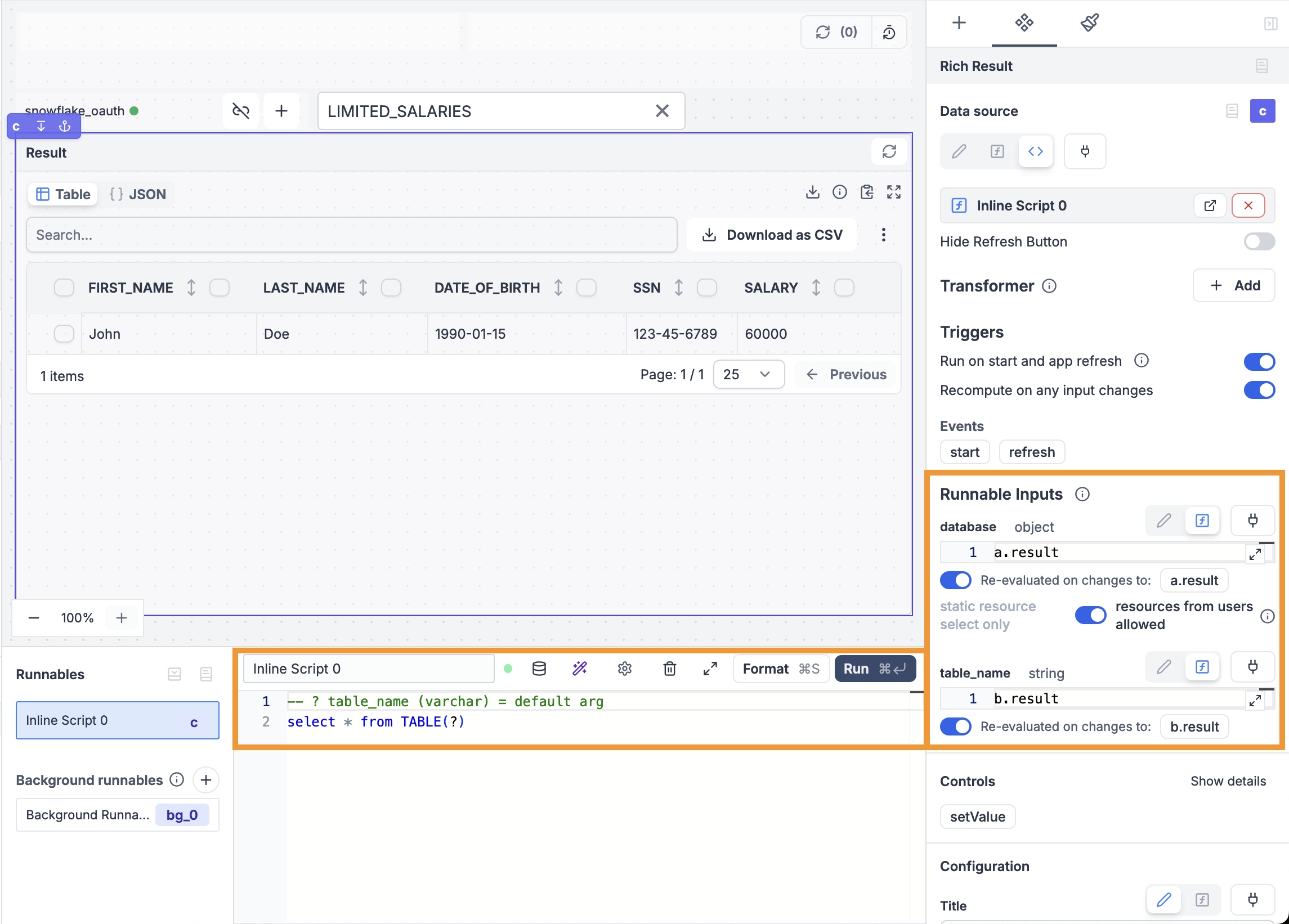 Settings for Rich result